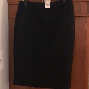 Ann Taylor loft black sparkle pencil skirt